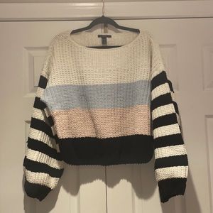 COLORBLOCK FOREVER 21 KNIT SWEATER